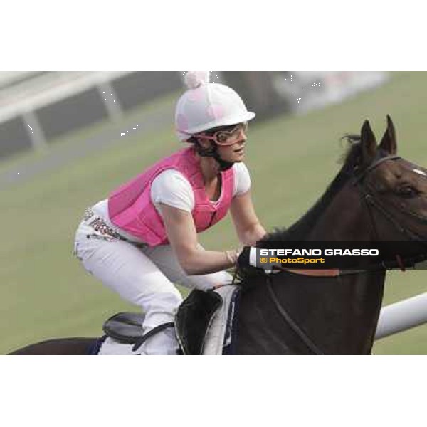 Shantal Sutherland during morning track works at Meydan Dubai, 28th march 2012 ph.Stefano Grasso