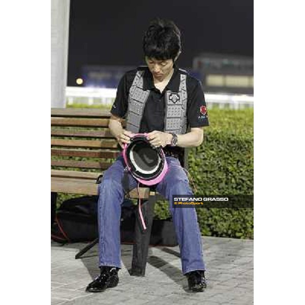 Yutaka Take Meydan - morning track works Dubai, 29th march 2012 ph.Stefano Grasso