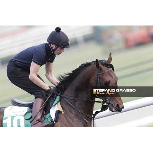 Jamie Spencer on Treasure Beach Meydan - morning track works Dubai, 29th march 2012 ph.Stefano Grasso