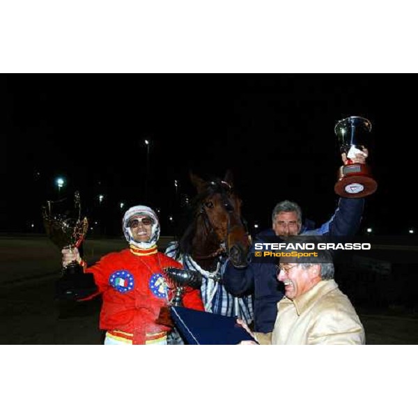 Roberto Vecchione, Ellymay, dott. Fabio Biasuzzi Gran Premio Unire - Regione Autonoma Friuli Venezia Giulia Triest, 13 november 2004 ph. Stefano Grasso