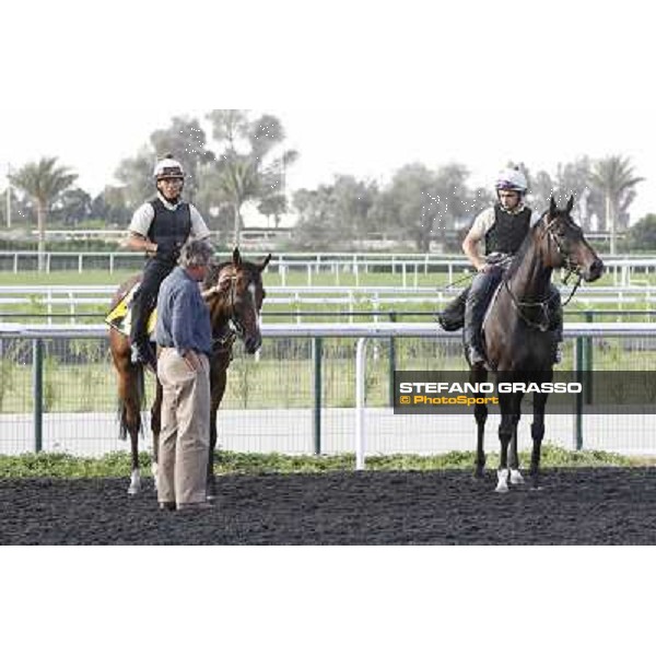 Morning track works - Luca Cumani and Presvis Dubai, Meydan racecourse - 30th march 2012 ph.Stefano Grasso
