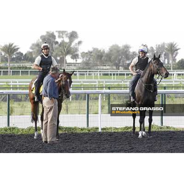 Morning track works - Luca Cumani and Presvis Dubai, Meydan racecourse - 30th march 2012 ph.Stefano Grasso