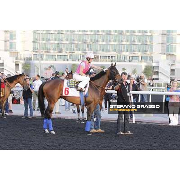 Morning track works - Chantal Sutherland and Game on Dude Dubai, Meydan racecourse - 30th march 2012 ph.Stefano Grasso