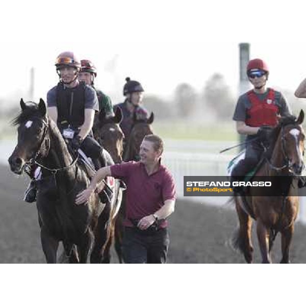 A path for So You Think after morning track works Dubai, Meydan racecourse - 30th march 2012 ph.Stefano Grasso