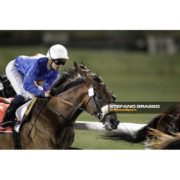 Mickael Barzalona on Monterosso triumphs in the Dubai World Cup Dubai - Meydan racecourse 31st march 2012 ph.Stefano Grasso