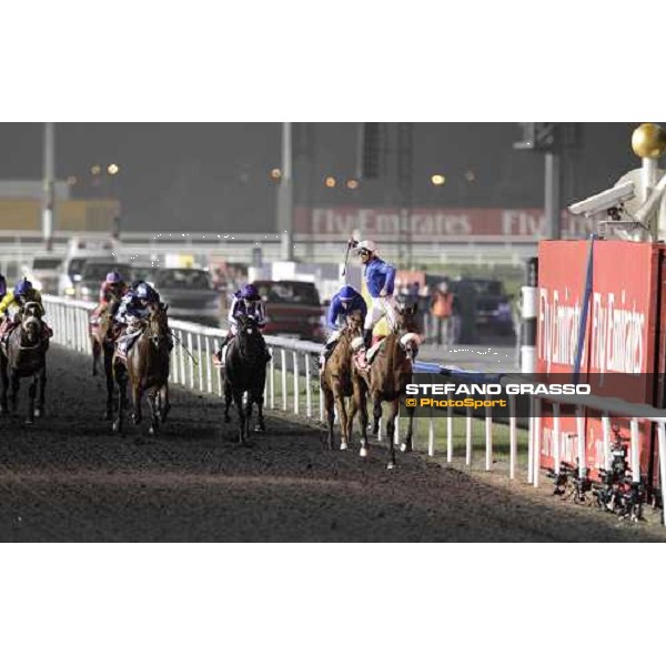 Mickael Barzalona on Monterosso triumphs in the Dubai World Cup Dubai - Meydan racecourse 31st march 2012 ph.Stefano Grasso