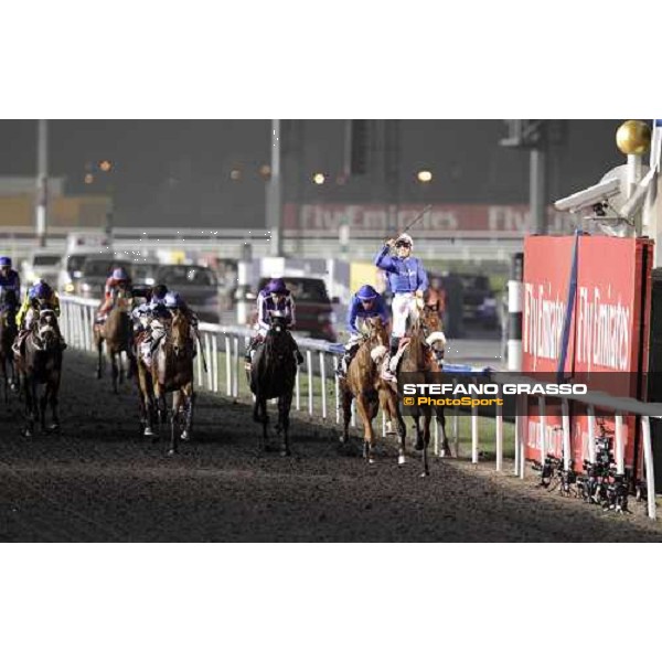 Mickael Barzalona on Monterosso triumphs in the Dubai World Cup Dubai - Meydan racecourse 31st march 2012 ph.Stefano Grasso