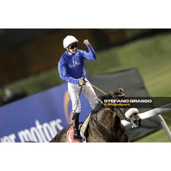 Mickael Barzalona on Monterosso triumphs in the Dubai World Cup Dubai - Meydan racecourse 31st march 2012 ph.Stefano Grasso