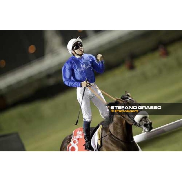 Mickael Barzalona on Monterosso triumphs in the Dubai World Cup Dubai - Meydan racecourse 31st march 2012 ph.Stefano Grasso