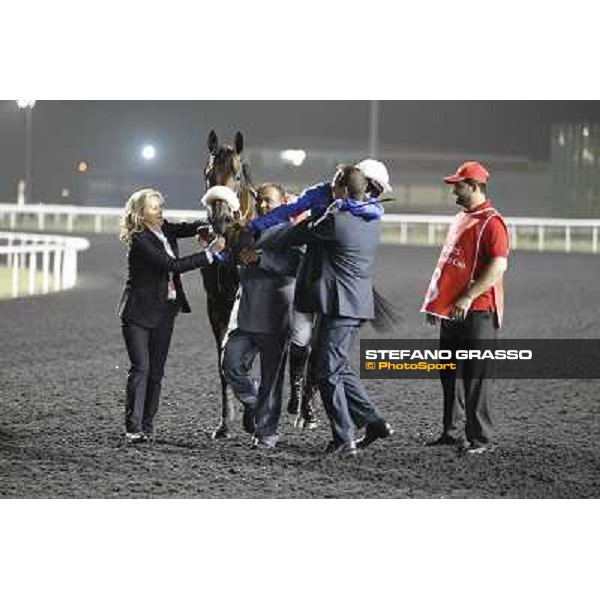 Mickael Barzalona on Monterosso triumphs in the Dubai World Cup Dubai - Meydan racecourse 31st march 2012 ph.Stefano Grasso