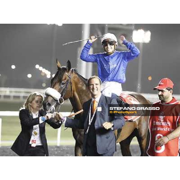 Mickael Barzalona on Monterosso triumphs in the Dubai World Cup Dubai - Meydan racecourse 31st march 2012 ph.Stefano Grasso