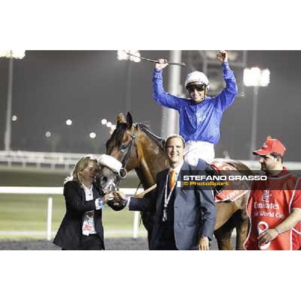 Mickael Barzalona on Monterosso triumphs in the Dubai World Cup Dubai - Meydan racecourse 31st march 2012 ph.Stefano Grasso