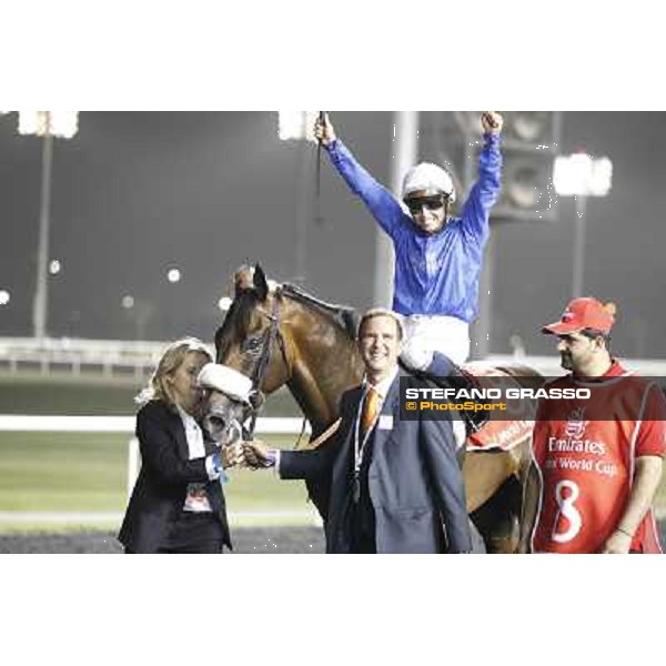 Mickael Barzalona on Monterosso triumphs in the Dubai World Cup Dubai - Meydan racecourse 31st march 2012 ph.Stefano Grasso