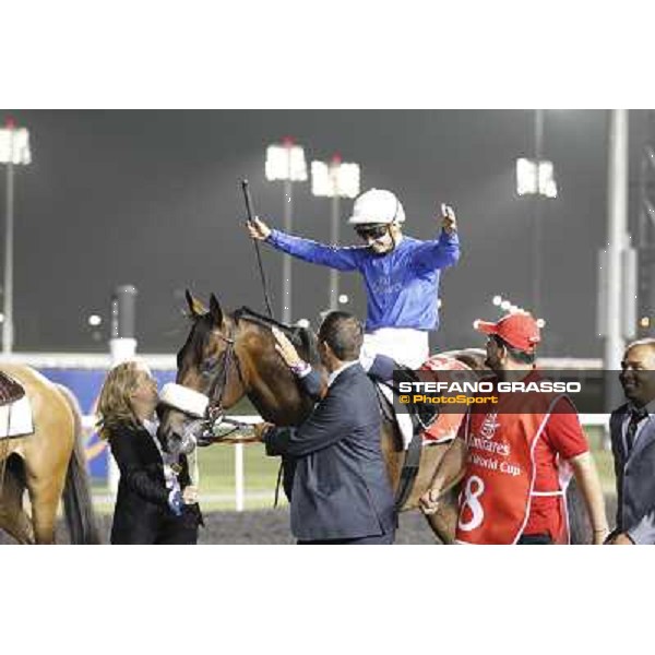 Mickael Barzalona on Monterosso triumphs in the Dubai World Cup Dubai - Meydan racecourse 31st march 2012 ph.Stefano Grasso