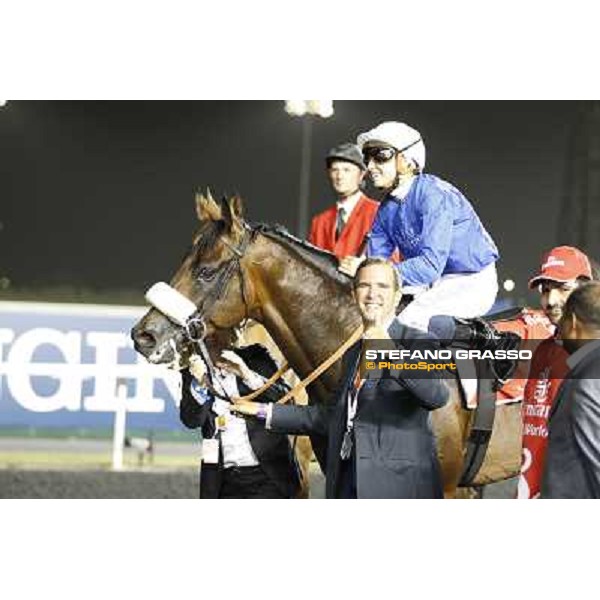 Mickael Barzalona on Monterosso triumphs in the Dubai World Cup Dubai - Meydan racecourse 31st march 2012 ph.Stefano Grasso