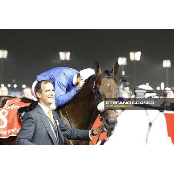 Mickael Barzalona on Monterosso triumphs in the Dubai World Cup Dubai - Meydan racecourse 31st march 2012 ph.Stefano Grasso