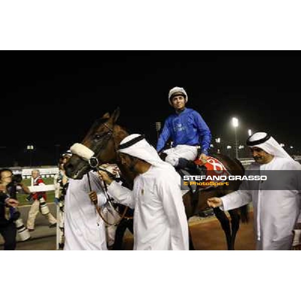 Mickael Barzalona on Monterosso triumphs in the Dubai World Cup Dubai - Meydan racecourse 31st march 2012 ph.Stefano Grasso