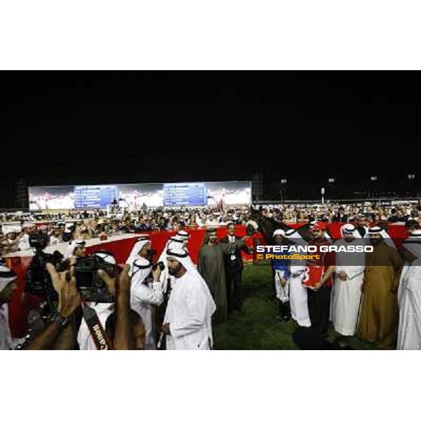 Mickael Barzalona on Monterosso triumphs in the Dubai World Cup Dubai - Meydan racecourse 31st march 2012 ph.Stefano Grasso