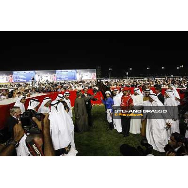 Mickael Barzalona on Monterosso triumphs in the Dubai World Cup Dubai - Meydan racecourse 31st march 2012 ph.Stefano Grasso