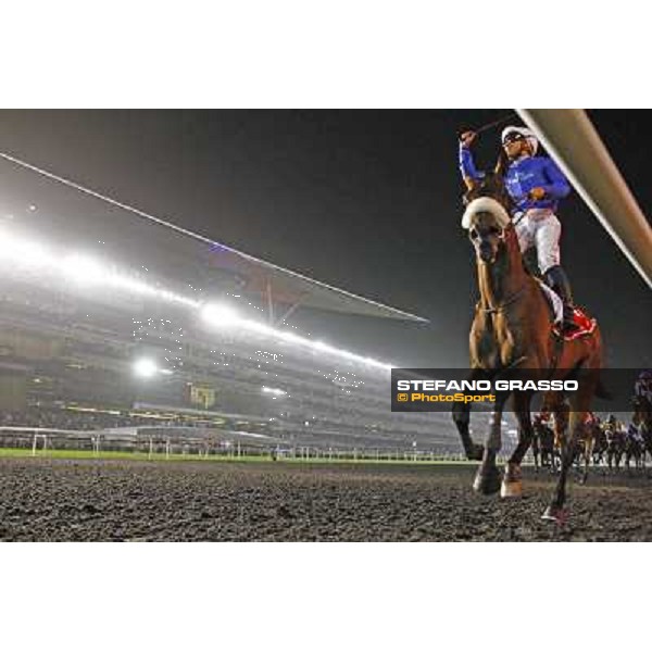 Mickael Barzalona on Monterosso triumphs in the Dubai World Cup Dubai - Meydan racecourse 31st march 2012 ph.Stefano Grasso