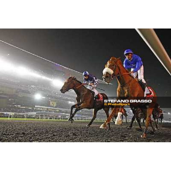 Ahmad Ajtebi on Capponi is second in the Dubai World Cup - Planteur is third Dubai - Meydan racecourse 31st march 2012 ph.Stefano Grasso