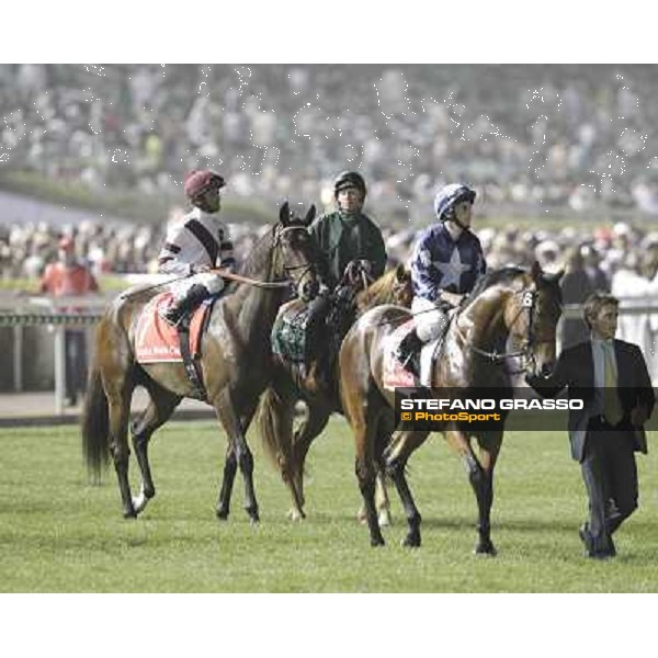 Planteur and Royal Delta before the start of the Dubai World Cup Dubai - Meydan racecourse 31st march 2012 ph.Stefano Grasso