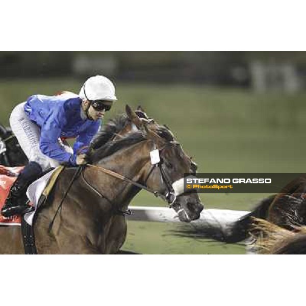 Mickael Barzalona on Monterosso triumphs in the Dubai World Cup Dubai - Meydan racecourse 31st march 2012 ph.Stefano Grasso