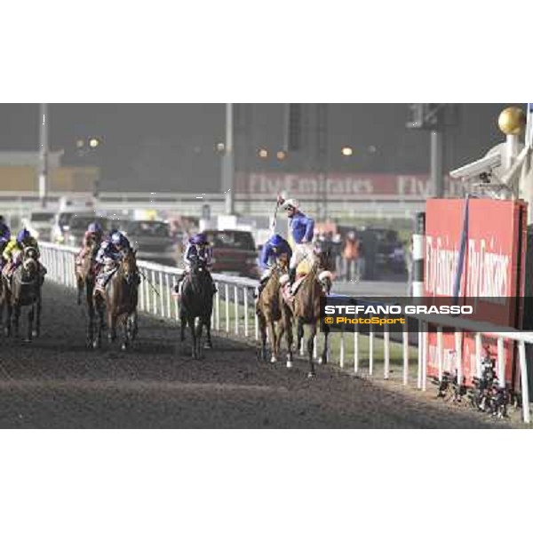 Mickael Barzalona on Monterosso triumphs in the Dubai World Cup Dubai - Meydan racecourse 31st march 2012 ph.Stefano Grasso