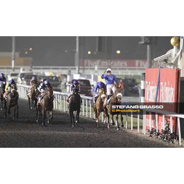 Mickael Barzalona on Monterosso triumphs in the Dubai World Cup Dubai - Meydan racecourse 31st march 2012 ph.Stefano Grasso