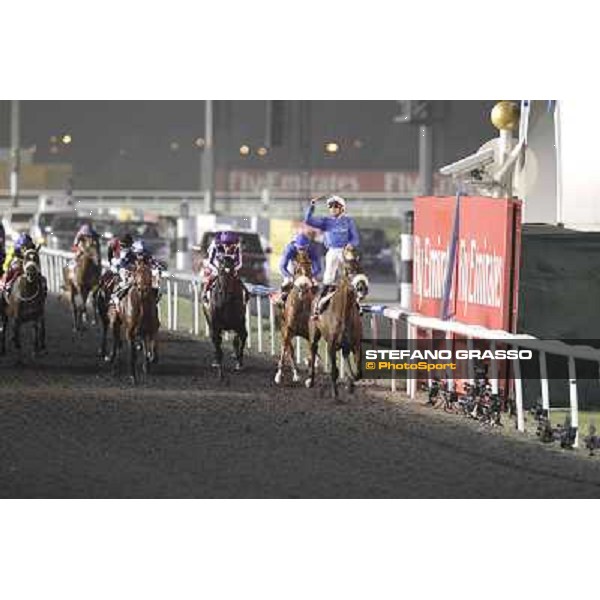 Mickael Barzalona on Monterosso triumphs in the Dubai World Cup Dubai - Meydan racecourse 31st march 2012 ph.Stefano Grasso