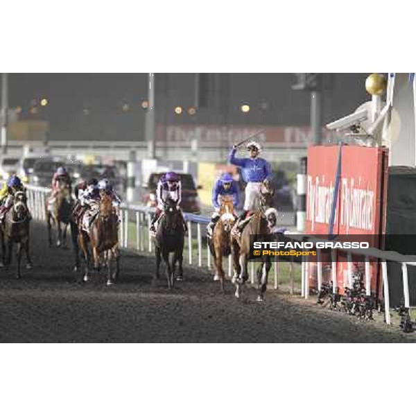 Mickael Barzalona on Monterosso triumphs in the Dubai World Cup Dubai - Meydan racecourse 31st march 2012 ph.Stefano Grasso