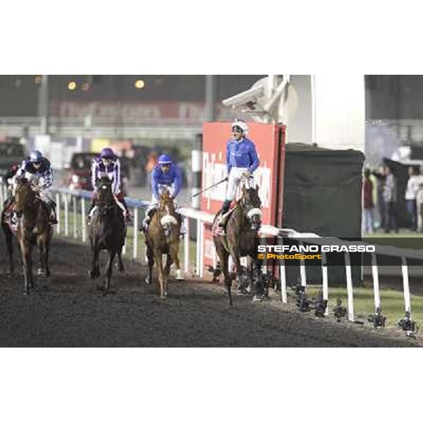 Mickael Barzalona on Monterosso triumphs in the Dubai World Cup Dubai - Meydan racecourse 31st march 2012 ph.Stefano Grasso