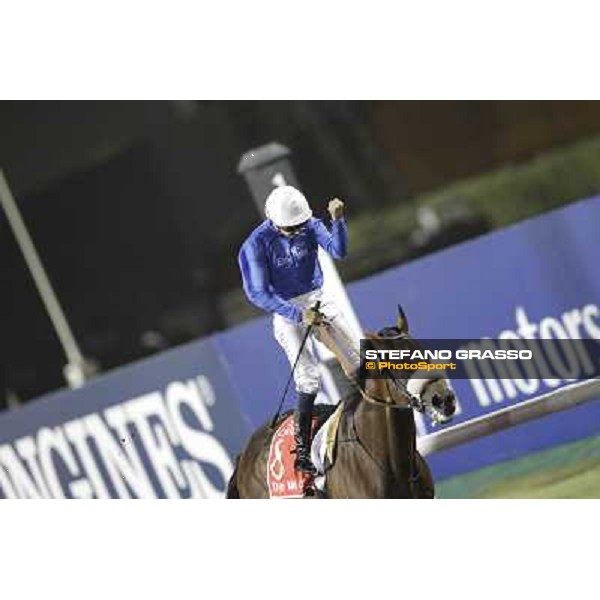 Mickael Barzalona on Monterosso triumphs in the Dubai World Cup Dubai - Meydan racecourse 31st march 2012 ph.Stefano Grasso