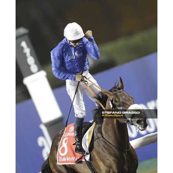 Mickael Barzalona on Monterosso triumphs in the Dubai World Cup Dubai - Meydan racecourse 31st march 2012 ph.Stefano Grasso