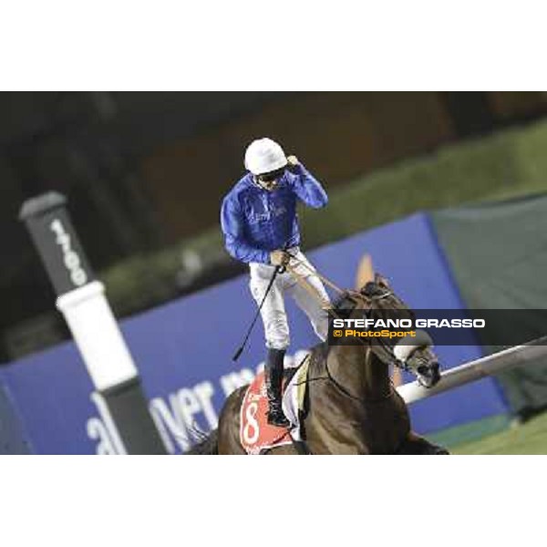 Mickael Barzalona on Monterosso triumphs in the Dubai World Cup Dubai - Meydan racecourse 31st march 2012 ph.Stefano Grasso