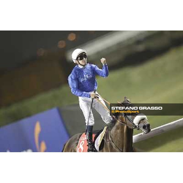 Mickael Barzalona on Monterosso triumphs in the Dubai World Cup Dubai - Meydan racecourse 31st march 2012 ph.Stefano Grasso