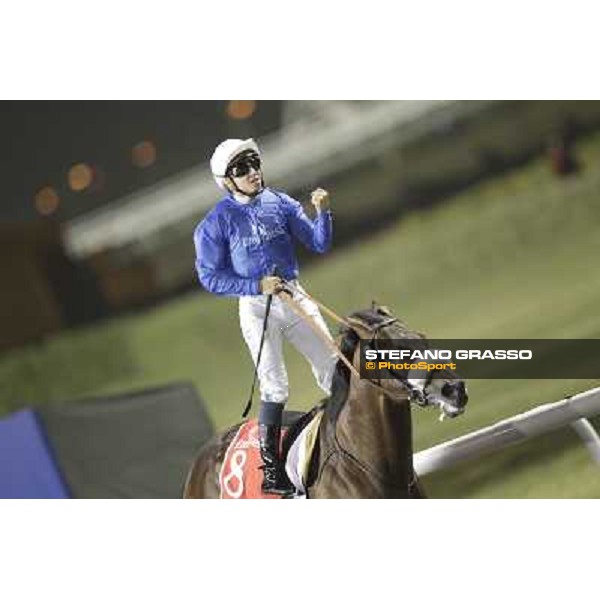 Mickael Barzalona on Monterosso triumphs in the Dubai World Cup Dubai - Meydan racecourse 31st march 2012 ph.Stefano Grasso