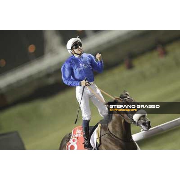 Mickael Barzalona on Monterosso triumphs in the Dubai World Cup Dubai - Meydan racecourse 31st march 2012 ph.Stefano Grasso