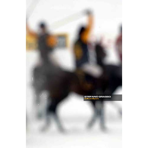 Cortina winter polo Cup 2004 Lake of Misurina febr. 21 2004 ph.Stefano Grasso