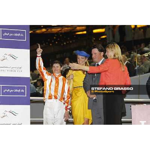 Dubai World Cup - Craig Williams and Ortensia\'s winning connection - Al Quoz Sprint Dubai - Meydan racecourse 31st march 2012 ph.Stefano Grasso