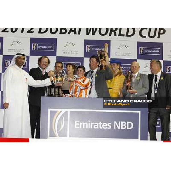 Dubai World Cup - Craig Williams - Ortensia\'s winning connection - Al Quoz Sprint Dubai - Meydan racecourse 31st march 2012 ph.Stefano Grasso