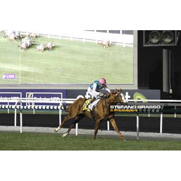 James Doyle on Cityscape goes to win the Dubai Duty Free Dubai World Cup Dubai - Meydan racecourse 31st march 2012 ph.Stefano Grasso