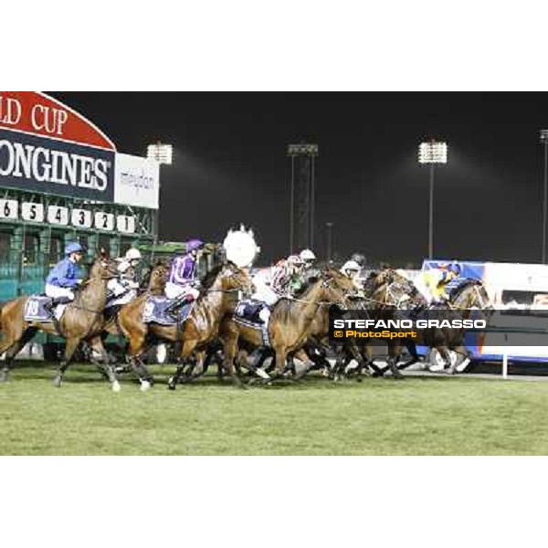 Dubai World Cup - start of Dubai Sheema Classic won by Cirrus des Aigles - Ryan Moore on Jakkalberry is third Dubai - Meydan racecourse 31st march 2012 ph.Stefano Grasso