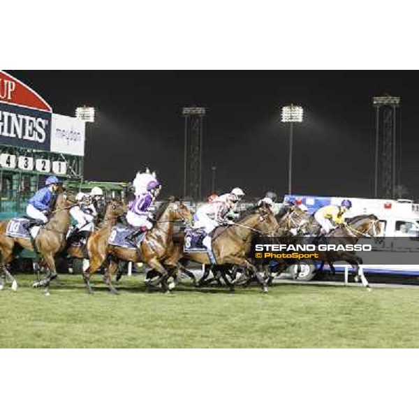 Dubai World Cup - start of Dubai Sheema Classic won by Cirrus des Aigles - Ryan Moore on Jakkalberry is third Dubai - Meydan racecourse 31st march 2012 ph.Stefano Grasso