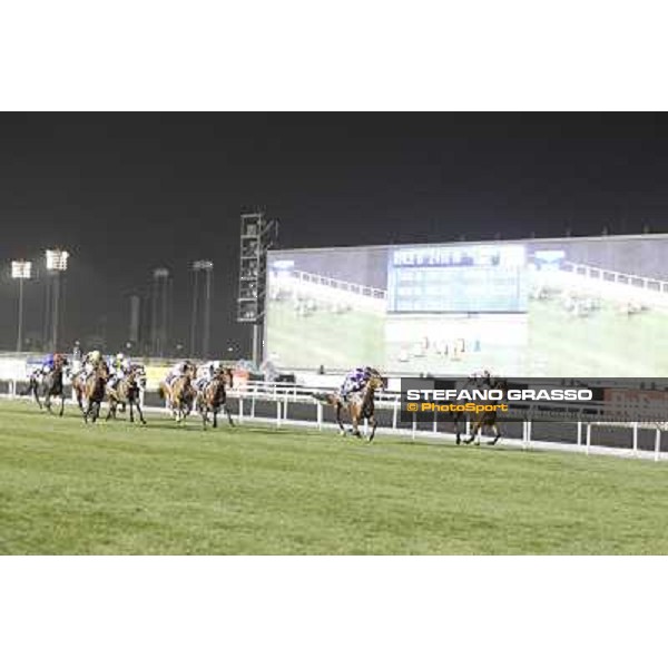 Dubai World Cup - the finish line of Dubai Sheema Classic won by Cirrus des Aigles - Ryan Moore on Jakkalberry is third Dubai - Meydan racecourse 31st march 2012 ph.Stefano Grasso