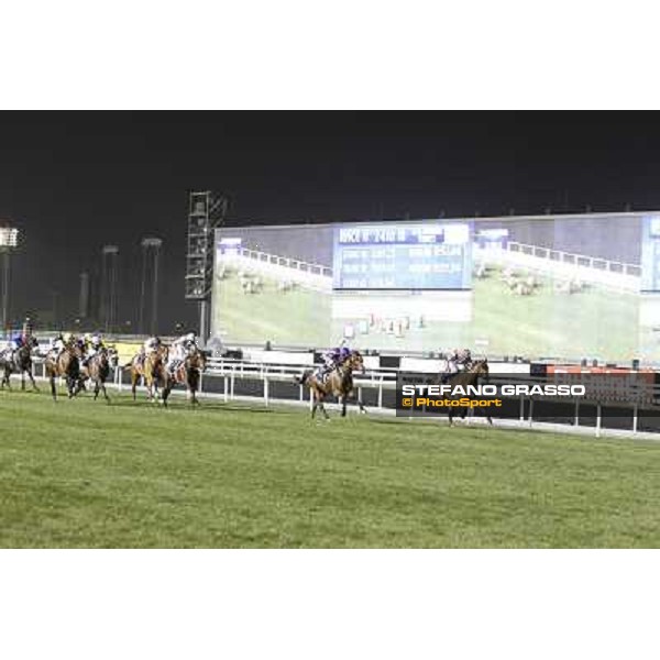 Dubai World Cup - the finish line of Dubai Sheema Classic won by Cirrus des Aigles - Ryan Moore on Jakkalberry is third Dubai - Meydan racecourse 31st march 2012 ph.Stefano Grasso