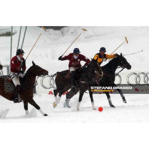Cortina winter polo Cup 2004 Lake of Misurina febr. 21 2004 ph.Stefano Grasso