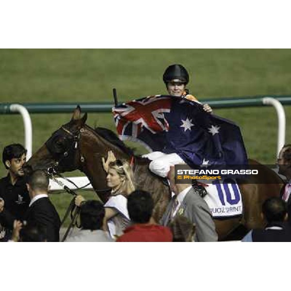 Dubai World Cup - Al Quoz Sprint - winner Craig Williams on Ortensia Dubai - Meydan racecourse 31st march 2012 ph.Stefano Grasso