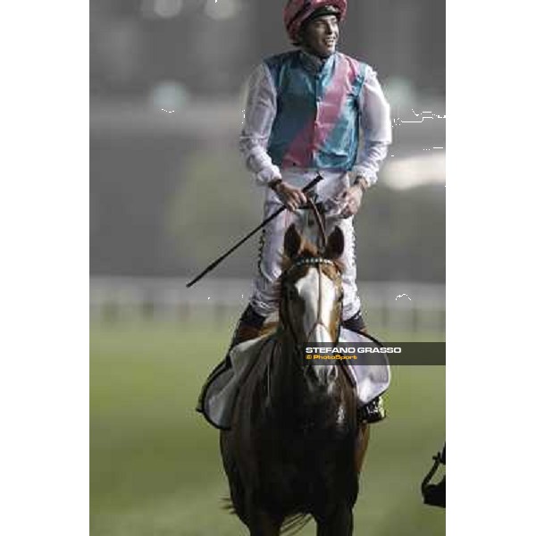 James Doyle on Cityscape after winning the Dubai Duty Free Dubai World Cup Dubai - Meydan racecourse 31st march 2012 ph.Stefano Grasso