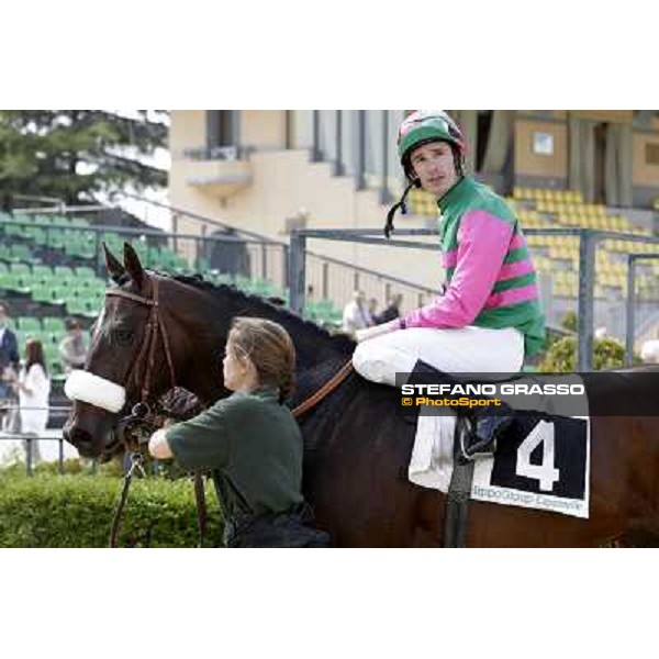 Claudio Colombi on Blu Constellation Rome - Capannelle Racecourse, 6th april 2012 ph.Stefano Grasso